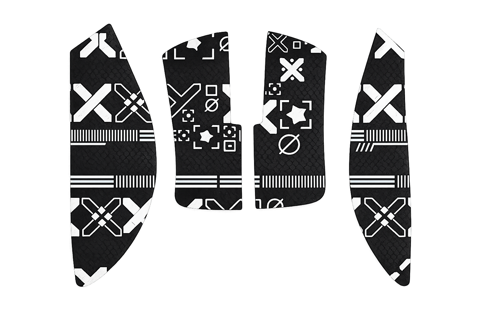 Sort Grip Tape med Hvidt mønster for Razer Viper V3 Pro