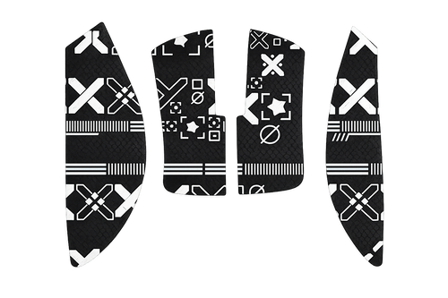 Sort Grip Tape med Hvidt mønster for Razer Viper V3 Pro