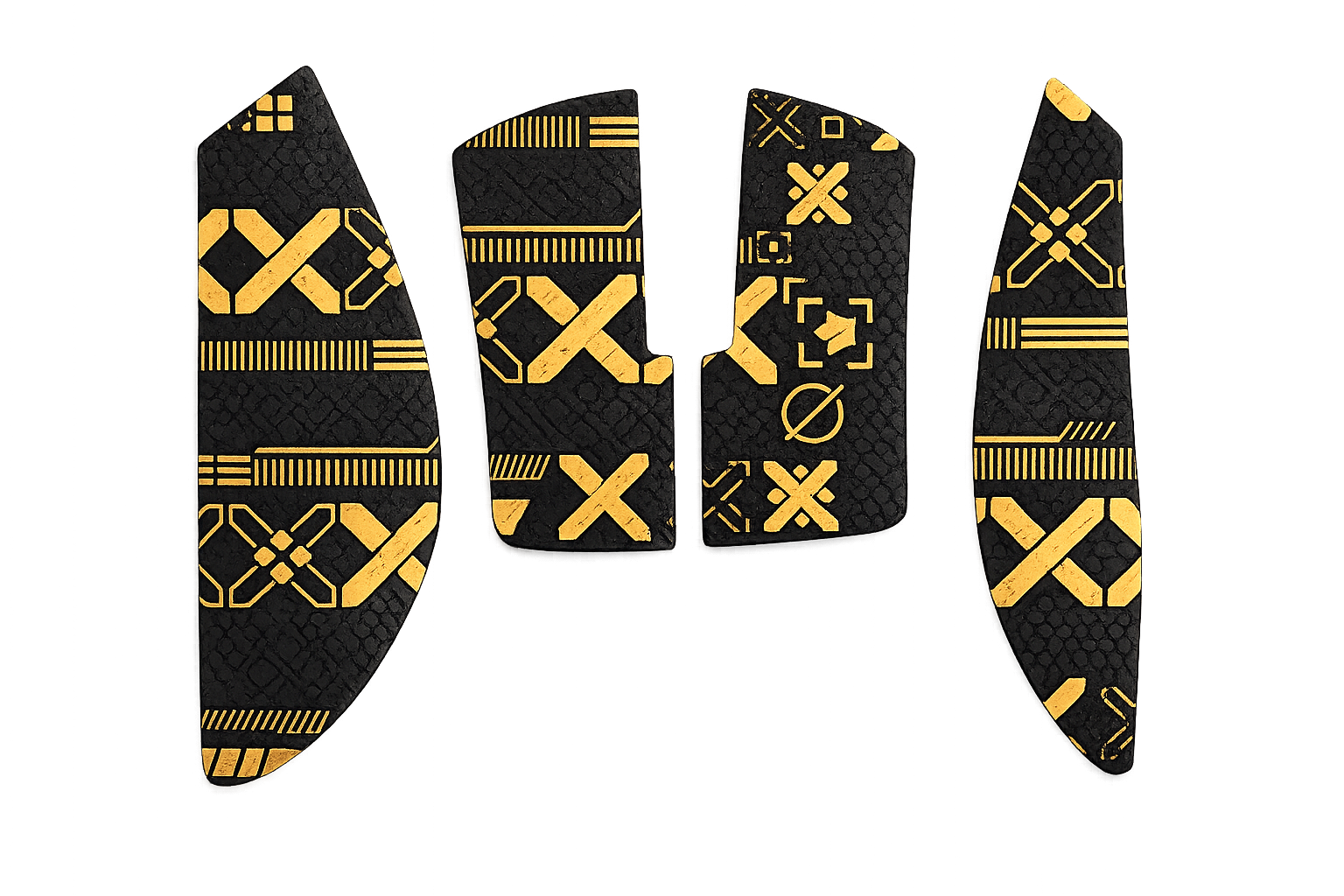 Sort Grip Tape med Guld mønster for Razer Viper V3 Pro